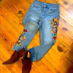 Embroidered Jeans